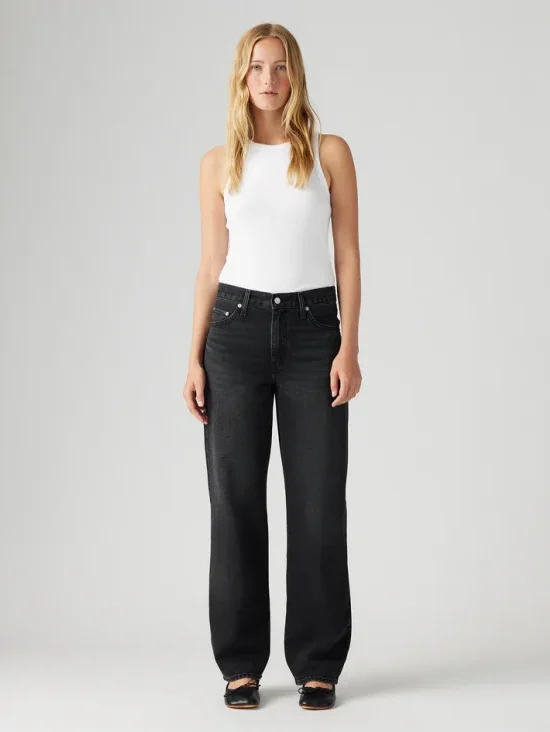 Levi's Womens Baggy Dad Jeans Shrink up