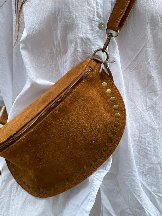 Mamapapa Suede Bag Camel