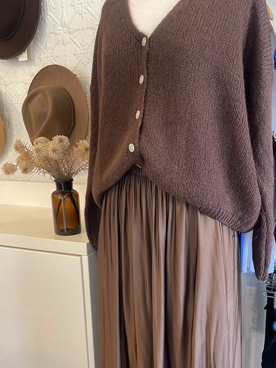 Mamapapa Gaspard Cardigan Chocolate