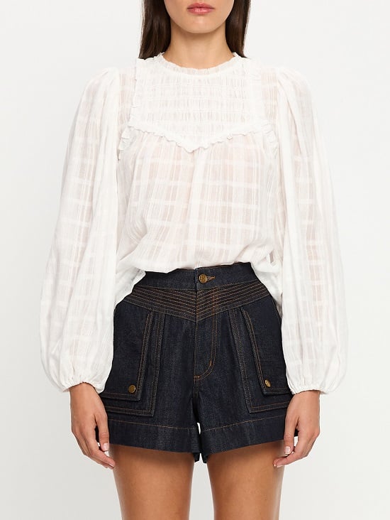 Paige Blouse Ivory Kivari