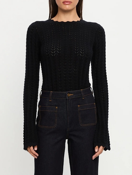 Logan Knit Top Kivari black