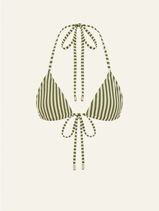 Essential String Tri Fern Stripe Peony Swimwear